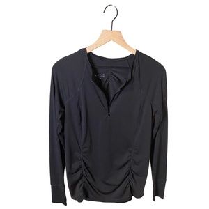 Athleta Pacifica Contoured Long Sleeve Shirt Black